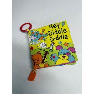 Playtex baby Hey Diddle Diddle Soft Cloth Crinkle Baby Toddler Book Toy